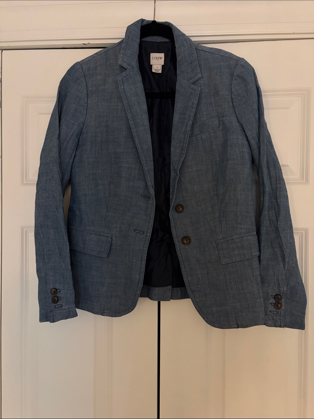 J. Crew Women’s Denim Chambray Light Blue Blazer | size: 0
